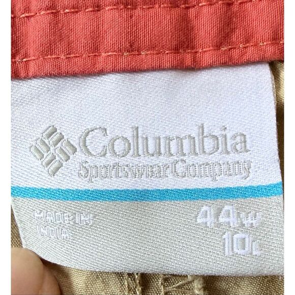 Columbia Khaki Cotton Casual Walking Shorts Mens 44W - Picture 3 of 11